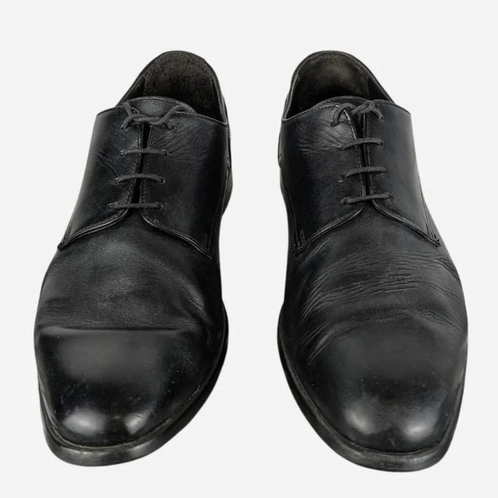 Bruno Magli Cap Toe Oxford Black Leather Dress Shoe Men 9